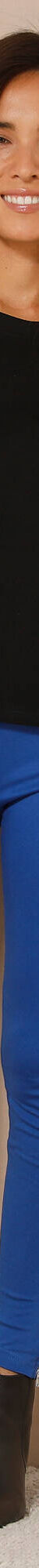 Legging bas de jambe zippé, taille élastiquée (bleu dur) Legging bas de jambe zippé, taille élastiquée (bleu dur)